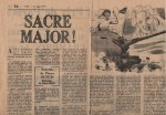 « Sacré Major ! » Journal du dimanche (21/06/1971).