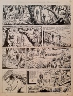 Planche originale de « Bob Morane » par Dino Attanasio.