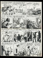 Planche originale de « Bob Morane » par Gérald Forton.