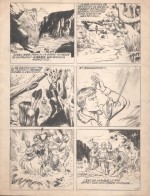 Planche originale pour la série « Mexico Kid » dans Pschitt Aventures édité par la SPE (sans date).