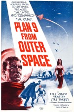 Un autre film culte de Lugosi : affiche pour « Plan 9 from Outer Space » (Ed Wood, 1959).