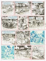 Planche crayonnée par Antoine Aubin pour « Huit heures à Berlin ».