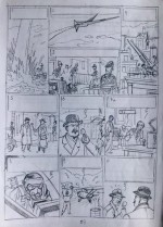 Storyboard pour la planche 58 du « Dernier Espadon ».