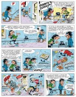 Une planche de « Gaston Lagaffe » vu par Delaf.