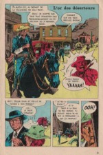 Page 1 (sur 12 demi planches, remontées en six dans les intégrales) de « L'Or des déserteurs » parue dans Tintin sélection n° 6 du 01/02/1970.
