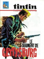 Couverture du n° 28 du journal Tintin (version belge), daté du 12 juillet 1966, annonçant les 44 pages du « Serment de Gettysburg » (scénario Jacques Acar).