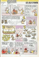 Les premier et dernier gags de la rubrique « Jeux d'enfer » (Dupuis, 1988-1990).