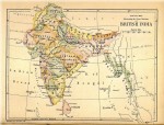 Carte de l'Inde britannique en 1880.