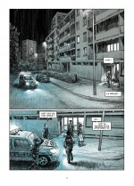 « Police, menottes, prison ? » (planches 1 à 3 ; Delcourt 2023).