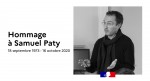 Lors de l'hommage national à Samuel Paty, le 21 octobre 2020.