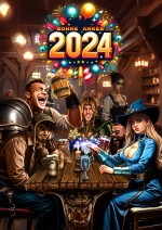 #   BD LES RÔLISTES - BONNE ANNEE 2024 COUVERTURE 3D FABIEN LAOUER