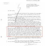 Le 6 septembre 1943, Hergé plaisante sur ses complaisances présumées avec l’occupant (correspondances d’Hergé avec Charles Lesne).