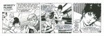 Strip original de « Modesty Blaise », scénario de Peter O’Donnell, publié dans Evening Standard, en 1974.