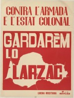 Exemples d'affiches déployées au Larzac et en France.