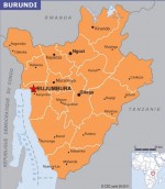 Carte du Burundi.