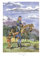 Aquarelle « L'Indien », réalisée pour une affiche offset (Horizon BD, 2004)