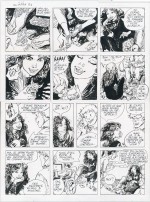 Encrage pour la planche n° 51 de « Soumaya » par Zidrou et Hardy (à paraître).