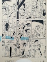 Planche originale de « La Première Femme de Barbe-Bleue », édité en 1997 par P & T Productions.