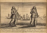 Anne Bonny et Mary Read dans « Histoire générale des plus fameux pirates » (Charles Johnson, 1724).