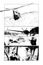 Encrage, retouches et couleurs pour la planche 13.