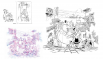 Recherches et encrage.