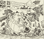 Crayonné pour la couverture (Hachette et Albert-René, 2025).
