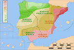 La conquête de l'Hispanie et la carte de la Lusitanie.
