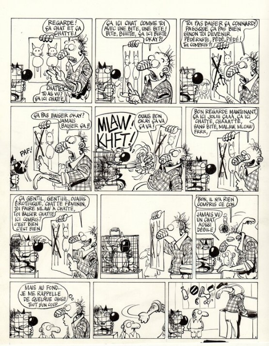 Une planche originale d'Édika.