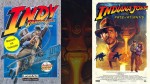 « Indiana Jones and the Fate of Atlantis »  (capture d'écran et jaquettes US et européenne, LucasArts 1992).