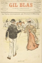 Gil_Blas_-_Richard_OMonroy Couverture d'un numéro de 1903 du journal Gil Blas, illustrant une scène de « La Vertu récompensée », une nouvelle de Richard O'Monroy (1849-1916).