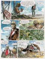 L'ultime planche (n° 1) d'Hermann pour « Jeremiah T43 : Gipso » (2026).