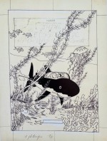 Dessin de couverture à l’encre de chine (janvier 1944).