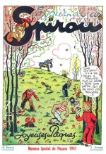 Spirou dessiné désormais par Jijé, en couverture du n° 15 du avril 1941.
