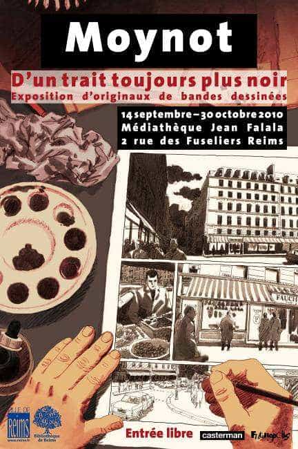 MOYNOT, « D'UN TRAIT TOUJOURS PLUS NOIR », S'EXPOSE À REIMS