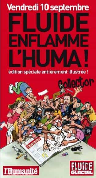 LES AUTEURS FLUIDE GLACIAL EN DÉDICACE À LA FÊTE DE L'HUMA